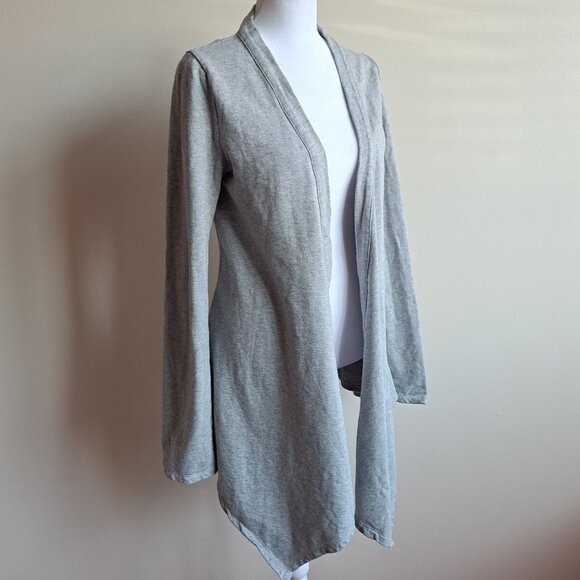 Twisted Heart Women's Grey Cardigan Sweater with Fleur de Lis Size S - Picture 3 of 15